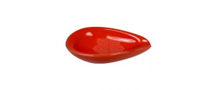 Ashtray Adorini Leaf Red