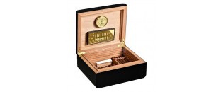 Humidor Adorini  Carrara Deluxe Schwarz – Medium