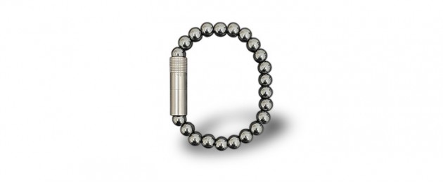 Les Fines Lames Punch Bracelet solo steel Hematite