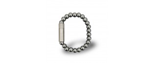 Les Fines Lames Punch Bracelet solo steel Hematite