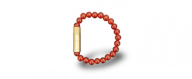 Les Fines Lames Punch Bracelet solo Gold Carneliane