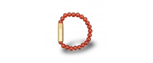 Les Fines Lames Punch armband solo Gold Carneliane