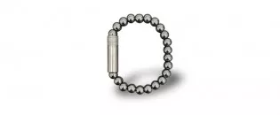 Les Fines Lames Punch Bracelet solo steel Hematite